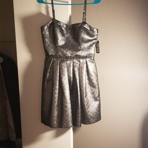 Guess Allison metallic silver dress